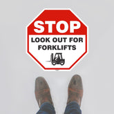 Custom Gate Signs,Look Out For Forklifts Floor Sign